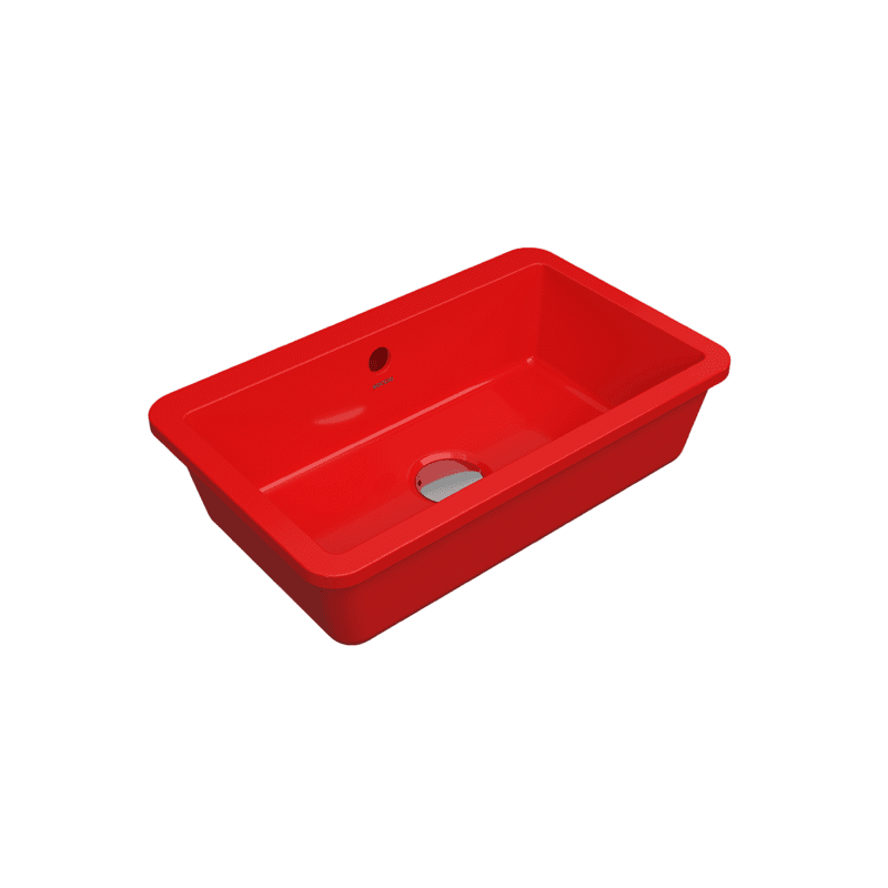 Bocchi Milano Tezgah Altı Lavabo 44 cm -Parlak Kırmızı