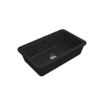 Bocchi Milano Tezgah Altı Lavabo 44 cm - Parlak Siyah