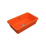 Bocchi Milano Tezgah Altı Lavabo 44 cm - Parlak Turuncu