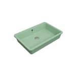 Bocchi Milano Tezgah Altı Lavabo 55 cm -Mat Mint Yeşil