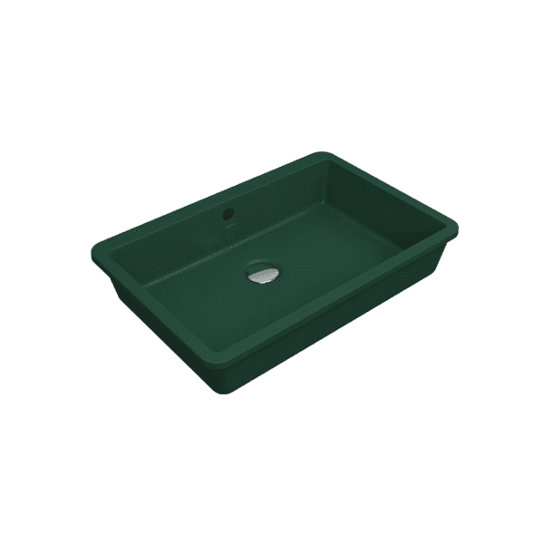 Bocchi Milano Tezgah Altı Lavabo 55 cm -Mat Yeşil