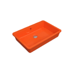Bocchi Milano Tezgah Altı Lavabo 55 cm -Parlak Turuncu