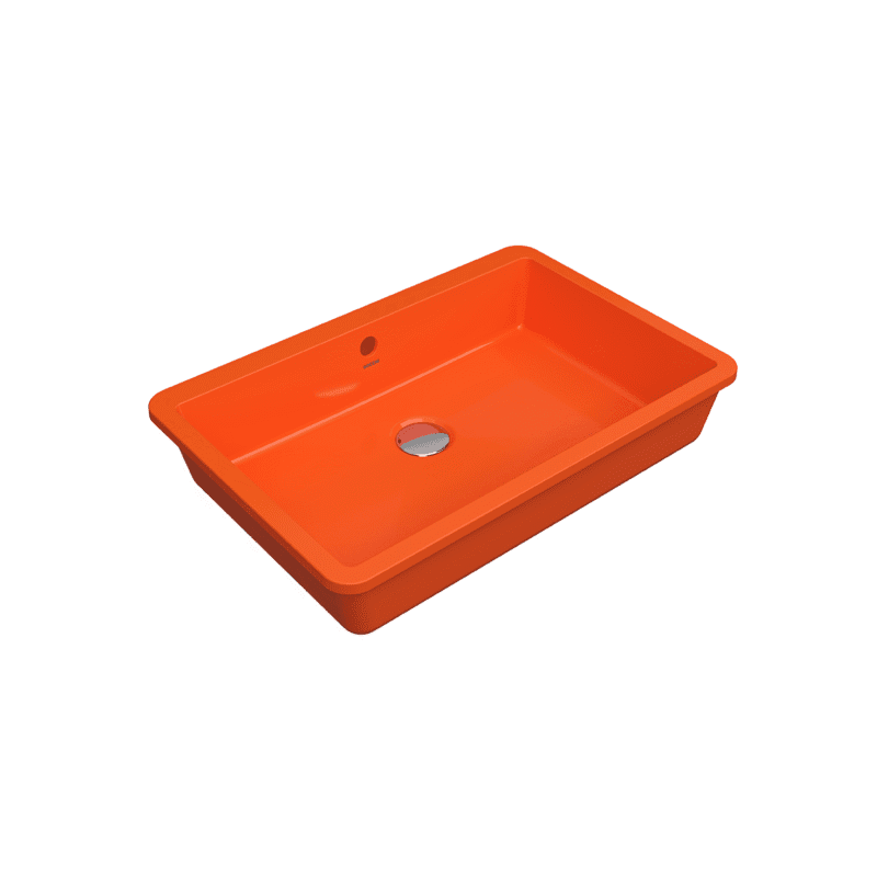 Bocchi Milano Tezgah Altı Lavabo 55 cm -Parlak Turuncu