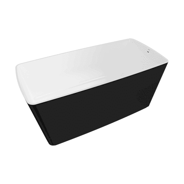 Bocchi Modena Küvet Parlak Siyah-Beyaz