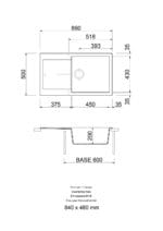 Bocchi Prato 860x500 Tek Gözlü Damlalıklı Avena