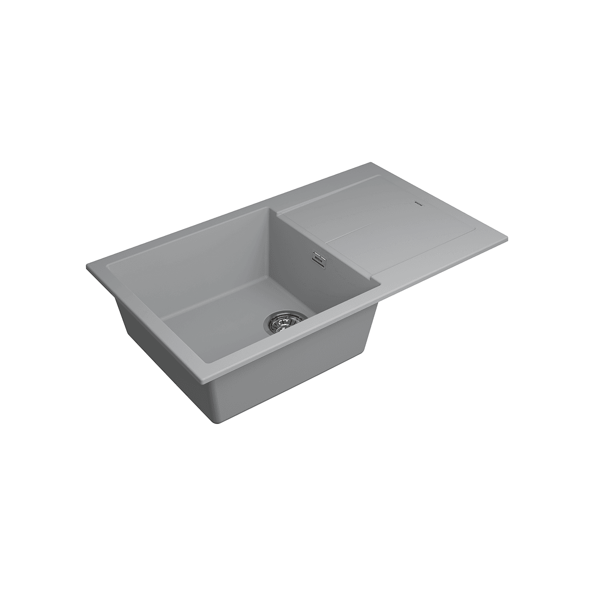 Bocchi Prato 860x500 Tek Gözlü Damlalıklı Urban Grey Bocchi Prato 860x500 Tek Gözlü Damlalıklı Urban Grey