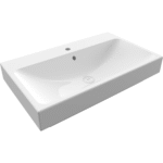 Bocchi Scala Arch Tezgah Üstü Lavabo 80 cm Parlak Beyaz