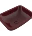 Bocchi Scala Arch Tezgah Altı Lavabo 55 cm Parlak Burgonya Bordosu