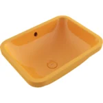 Bocchi Scala Arch Tezgah Altı Lavabo 55 cm Parlak Mandalina Sarısı