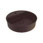 Bocchi Sottile Slim Line Batarya Banklı Yuvarlak Lavabo 45 cm Mat Kahve