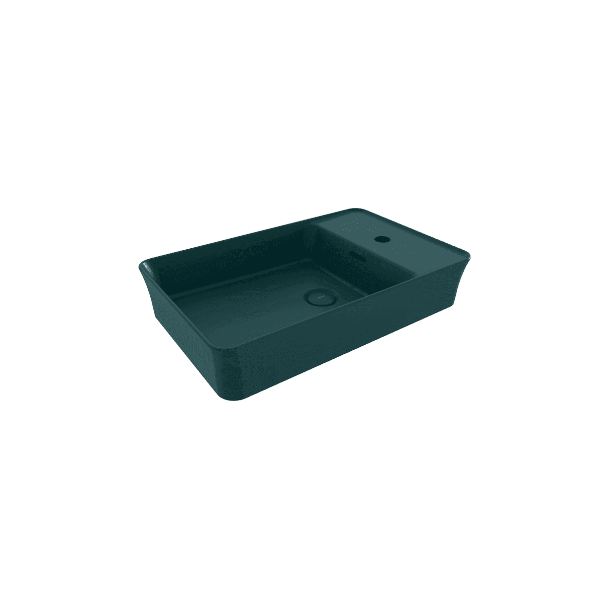 Bocchi Sottile Slim Line Tezgah Üstü Dikdörtgen Batarya Banklı 60X38 cm Lavabo Mat Petrol Mavisi Bocchi Sottile Slim Line Tezgah Üstü Dikdörtgen Batarya Banklı 60X38 cm Lavabo Mat Petrol Mavisi