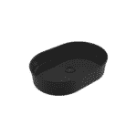 Bocchi Sottile Slim Line Tezgah Üstü Elips 55X38 cm Lavabo Parlak Siyah
