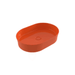 Bocchi Sottile Slim Line Tezgah Üstü Elips 55X38 cm Lavabo Parlak Turuncu