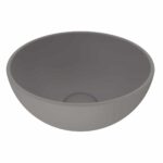 Bocchi Sottile Slim Line Tezgah Üstü Lavabo 26 cm Mat Gri