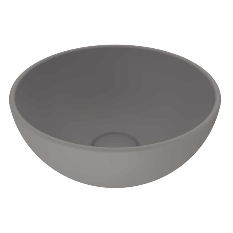 Bocchi Sottile Slim Line Tezgah Üstü Lavabo 26 cm Mat Gri