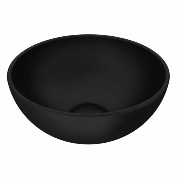 Bocchi Sottile Slim Line Tezgah Üstü Lavabo 26 cm Mat Siyah