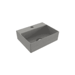 Bocchi Sottile Slim Line Tezgah Üstü Lavabo 30x24 cm Mat Beton