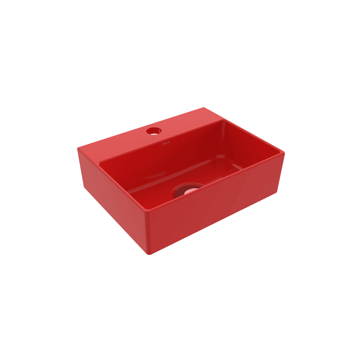 Bocchi Sottile Slim Line Tezgah Üstü Lavabo 30x24 cm Parlak Kırmızı Bocchi Sottile Slim Line Tezgah Üstü Lavabo 30x24 cm Parlak Kırmızı