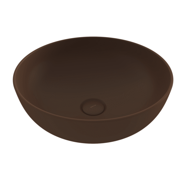 Bocchi Sottile Slim Line Tezgah Üstü Lavabo 38 cm Mat Kahve