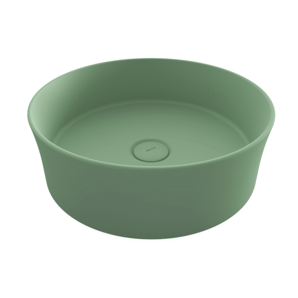Bocchi Sottile Slim Line Tezgah Üstü Lavabo 38 cm Mat Mint Yeşil