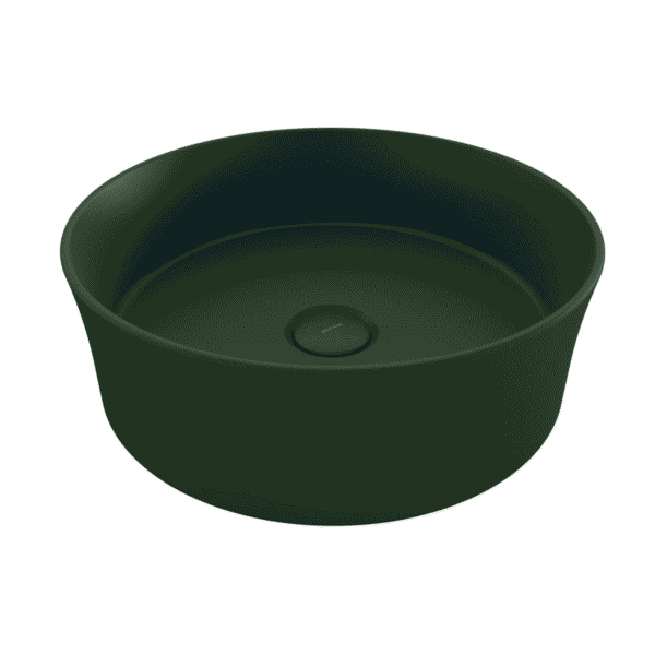 Bocchi Sottile Slim Line Tezgah Üstü Lavabo 38 cm Mat Yeşil