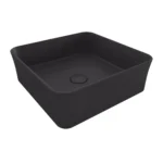 Bocchi Sottile Slim Line Tezgah Üstü Lavabo 38x38 cm Mat Antrasit