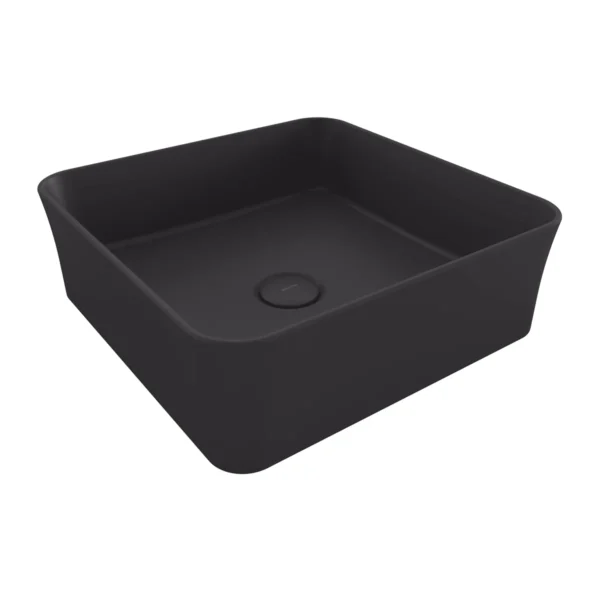 Bocchi Sottile Slim Line Tezgah Üstü Lavabo 38x38 cm Mat Antrasit