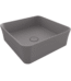 Bocchi Sottile Slim Line Tezgah Üstü Lavabo 38x38 cm Mat Gri