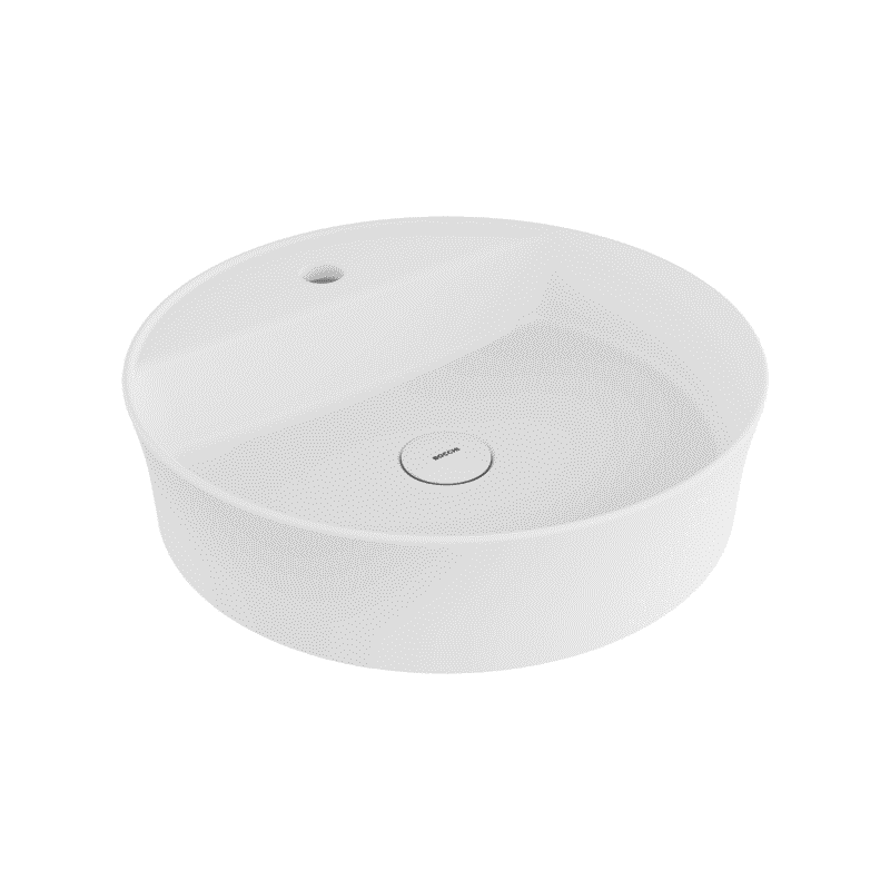 Bocchi Sottile Slim Line Tezgah Üstü Lavabo 45 cm Mat Beyaz