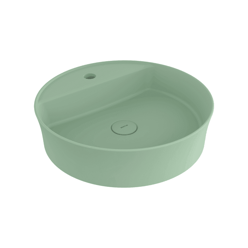 Bocchi Sottile Slim Line Tezgah Üstü Lavabo 45 cm Mat Mint Yeşil