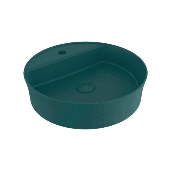 Bocchi Sottile Slim Line Tezgah Üstü Lavabo 45 cm Mat Petrol Mavisi