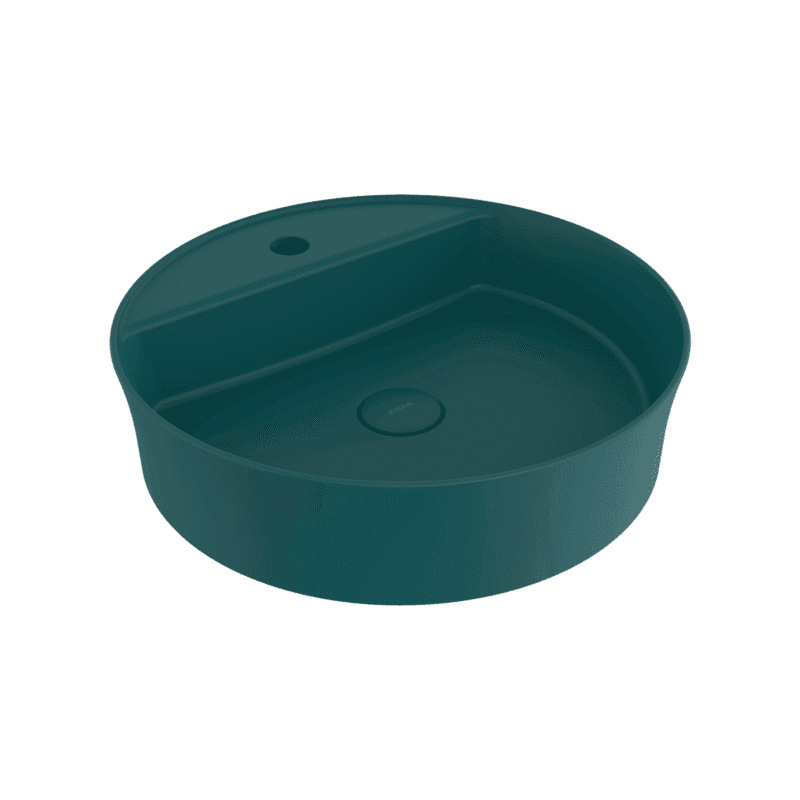 Bocchi Sottile Slim Line Tezgah Üstü Lavabo 45 cm Mat Petrol Mavisi