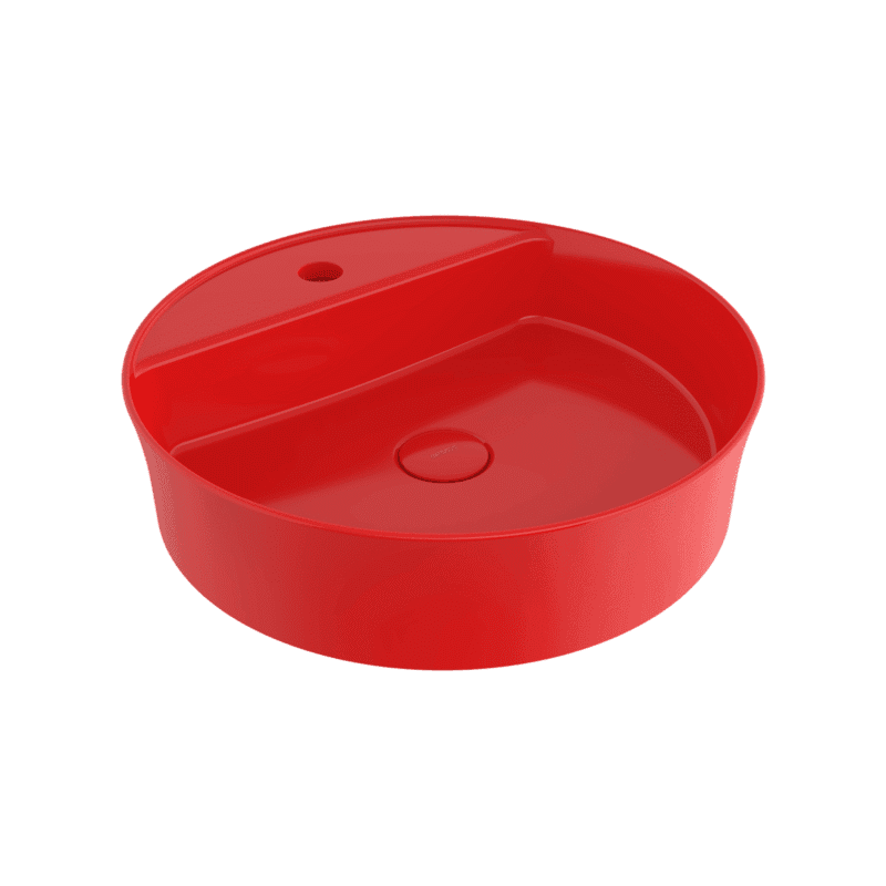 Bocchi Sottile Slim Line Tezgah Üstü Lavabo 45 cm Parlak Kırmızı