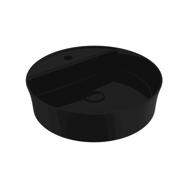 Bocchi Sottile Slim Line Tezgah Üstü Lavabo 45 cm Parlak Siyah