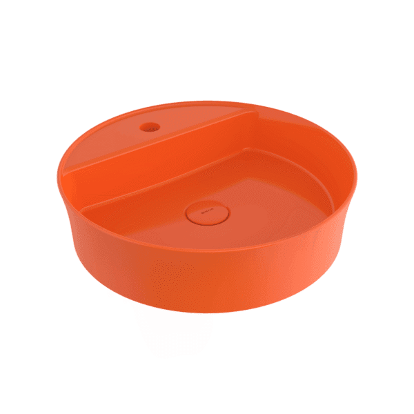 Bocchi Sottile Slim Line Tezgah Üstü Lavabo 45 cm Parlak Turuncu