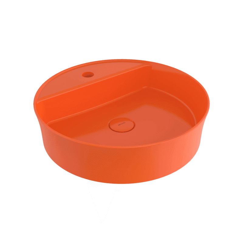 Bocchi Sottile Slim Line Tezgah Üstü Lavabo 45 cm Parlak Turuncu
