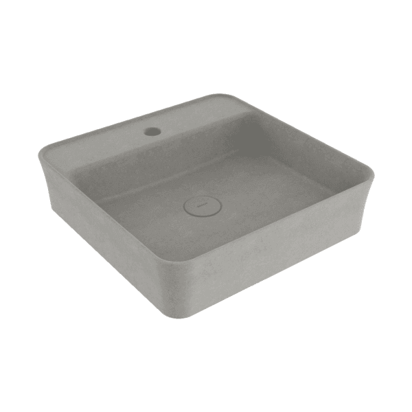 Bocchi Sottile Slim Line Tezgah Üstü Lavabo 45x45 cm Mat Beton