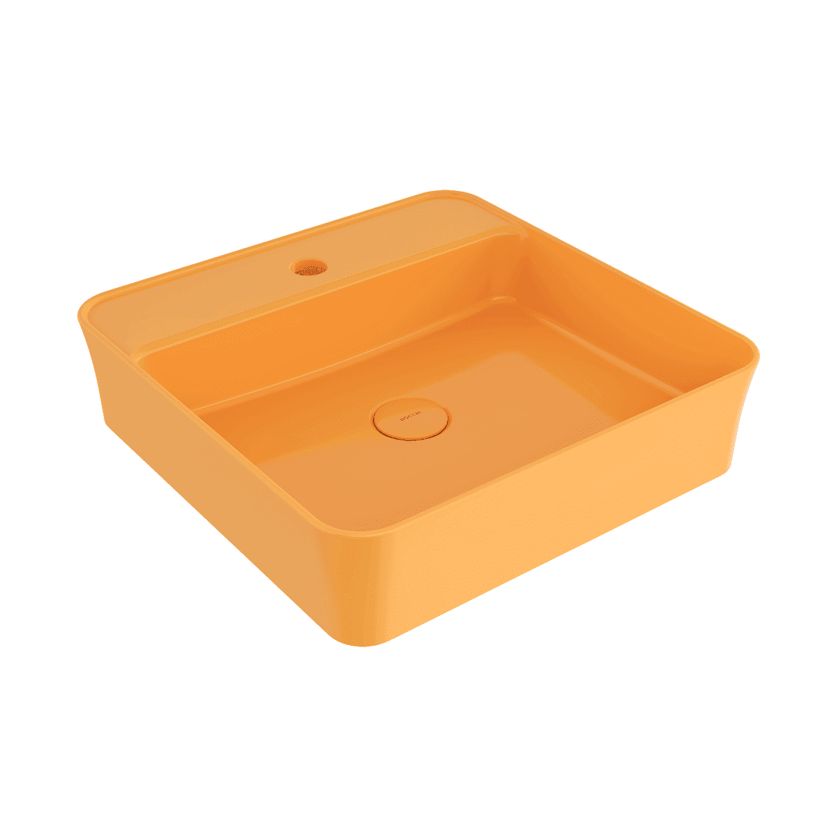 Bocchi Sottile Slim Line Tezgah Üstü Lavabo 45x45 cm Parlak Mandalina Sarısı Bocchi Sottile Slim Line Tezgah Üstü Lavabo 45x45 cm Parlak Mandalina Sarısı