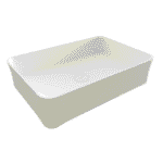 Bocchi Sottile Slim Line Tezgah Üstü Lavabo 55x38 cm Mat Beyaz