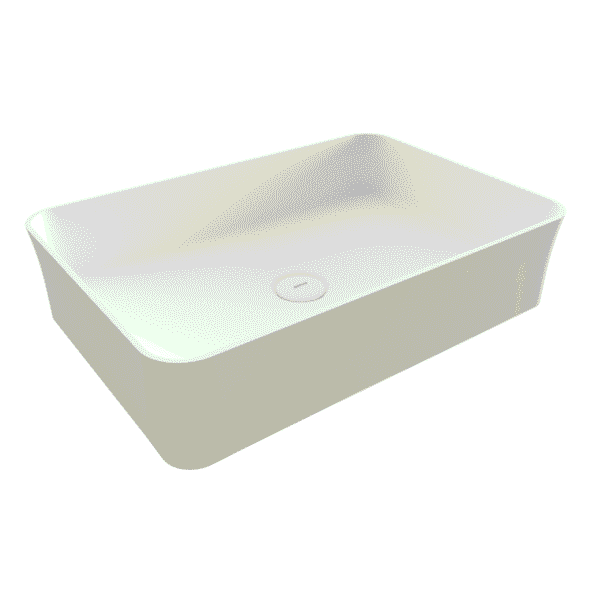 Bocchi Sottile Slim Line Tezgah Üstü Lavabo 55x38 cm Mat Beyaz