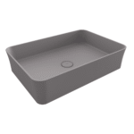Bocchi Sottile Slim Line Tezgah Üstü Lavabo 55x38 cm Mat Gri