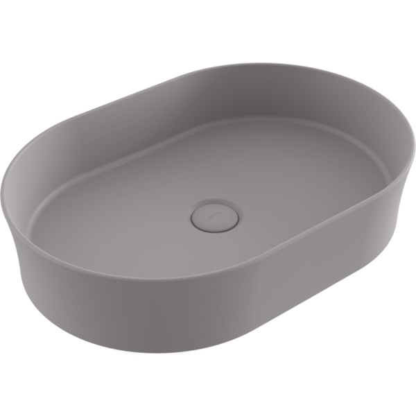 Bocchi Sottile Slim Line Tezgah Üstü Lavabo 55x38 cm Mat Gri