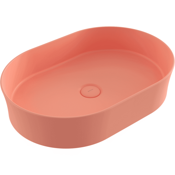 Bocchi Sottile Slim Line Tezgah Üstü Lavabo 55x38 cm Mat Somon