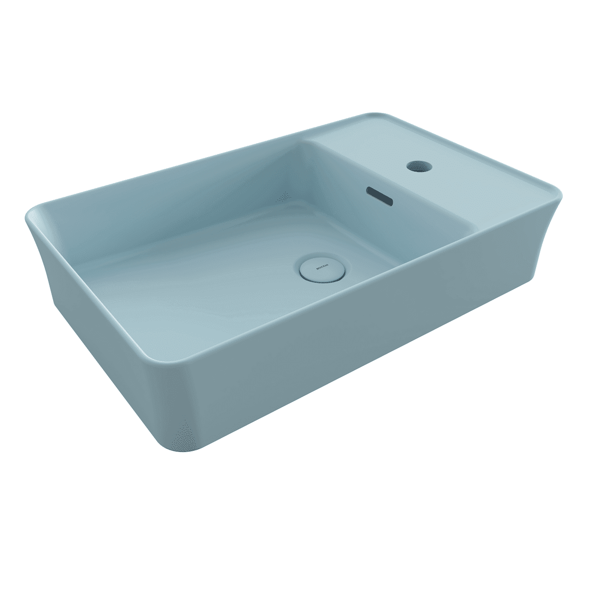 Bocchi Sottile Slim Line Tezgah Üstü Lavabo 60x38 cm Mat Buz Mavisi Bocchi Sottile Slim Line Tezgah Üstü Lavabo 60x38 cm Mat Buz Mavisi