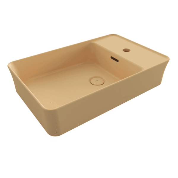 Bocchi Sottile Slim Line Tezgah Üstü Lavabo 60x38 cm Mat Kaşmir