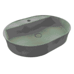 Bocchi Sottile Slim Line Tezgah Üstü Lavabo 60x45 cm Mat Beton