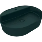 Bocchi Sottile Slim Line Tezgah Üstü Lavabo 60x45 cm Mat Petrol Mavisi