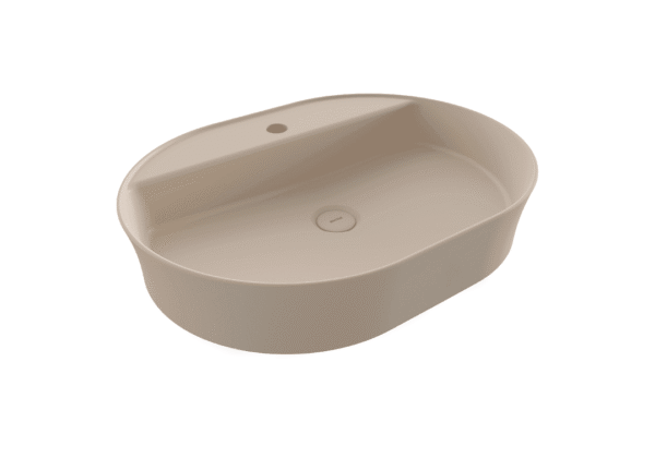 Bocchi Sottile Slim Line Tezgah Üstü Lavabo 60x45 cm Mat Yasemin