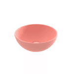 Bocchi Sottile Slim Line Tezgah Üstü Yuvarlak 26 cm Lavabo Mat Somon