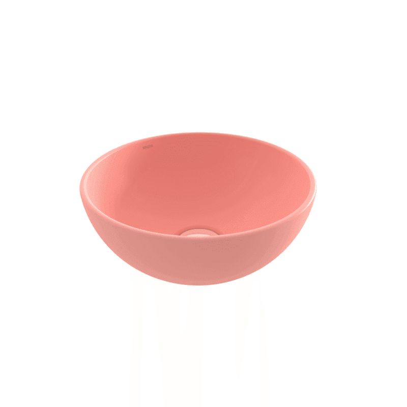 Bocchi Sottile Slim Line Tezgah Üstü Yuvarlak 26 cm Lavabo Mat Somon